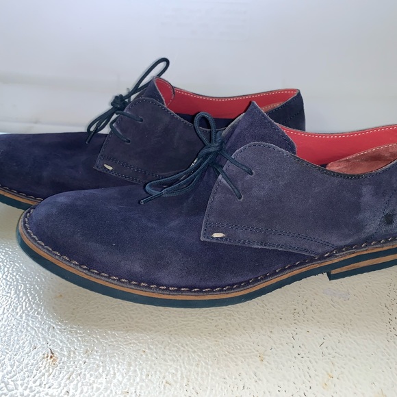 Men’s blue Italian lace up oxfords. Size 43 (European size) US size 10 - Picture 2 of 7